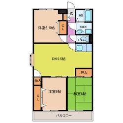 甚目寺駅 徒歩36分 3階の物件間取画像